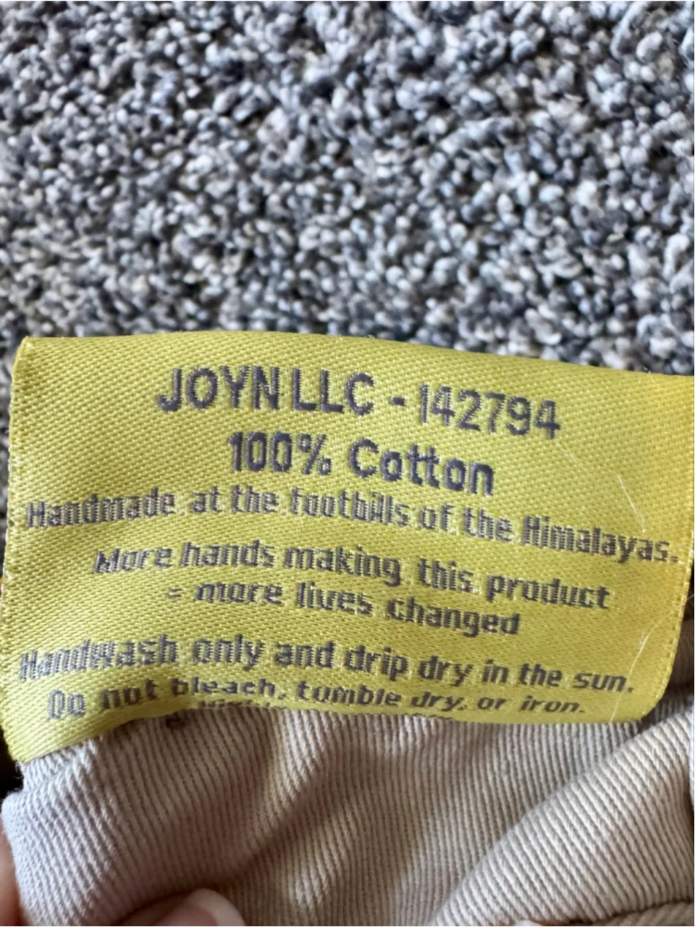 Women's JOYN Blue & Brown Patterned Cotton Cosmetic/Accessory Pouch NWT